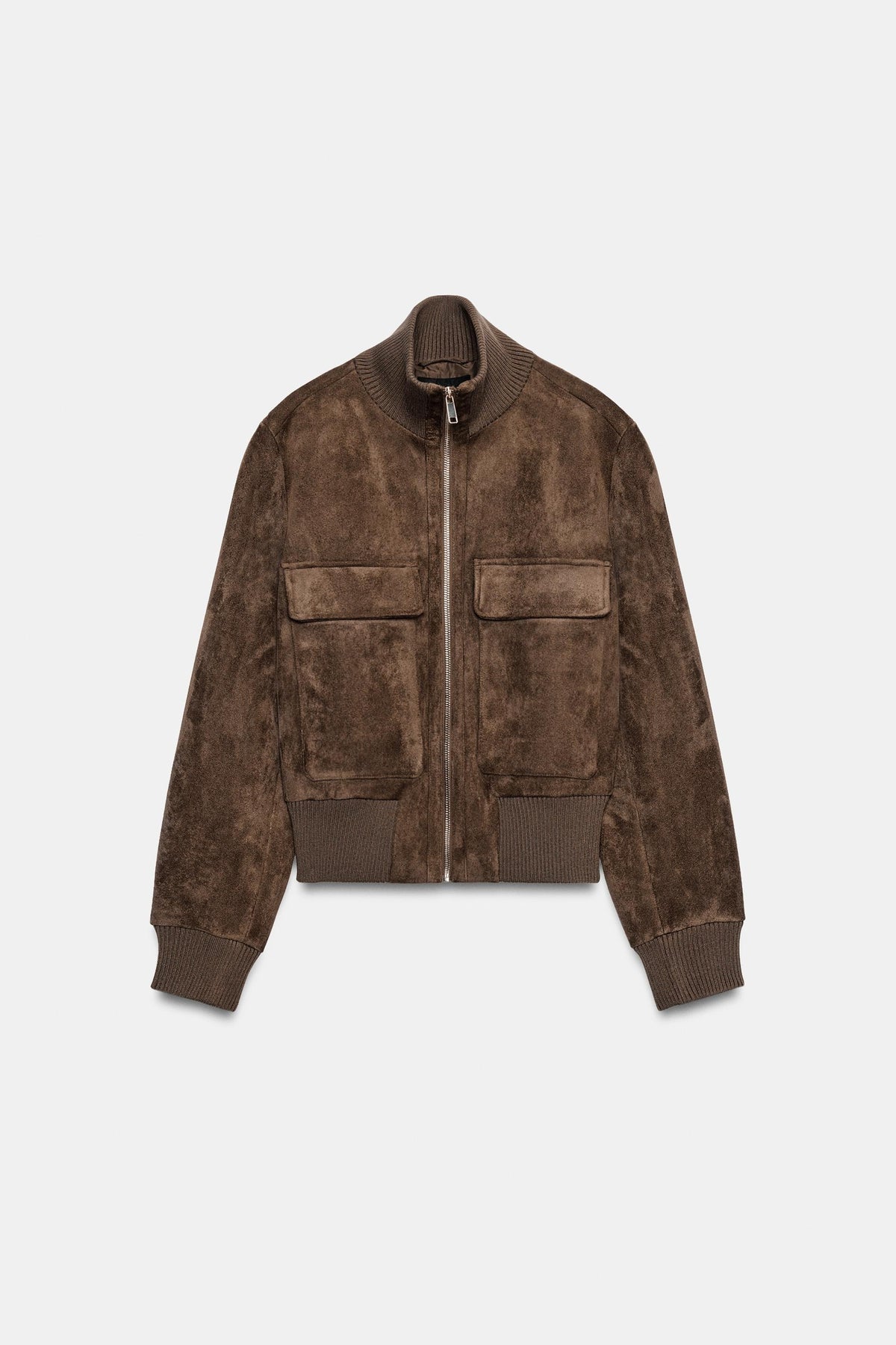 Bailara — Camille Faux Suede Bomber.