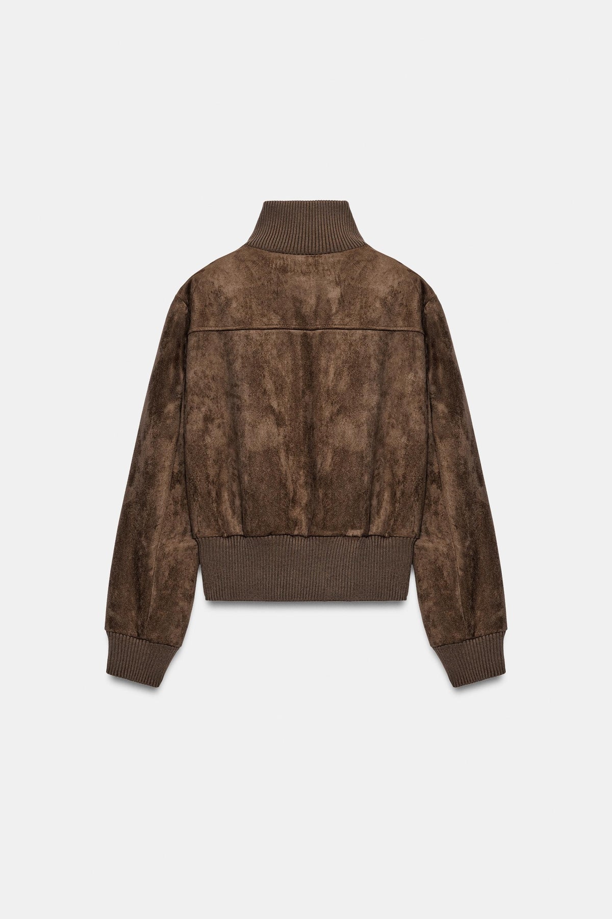 Bailara — Camille Faux Suede Bomber.