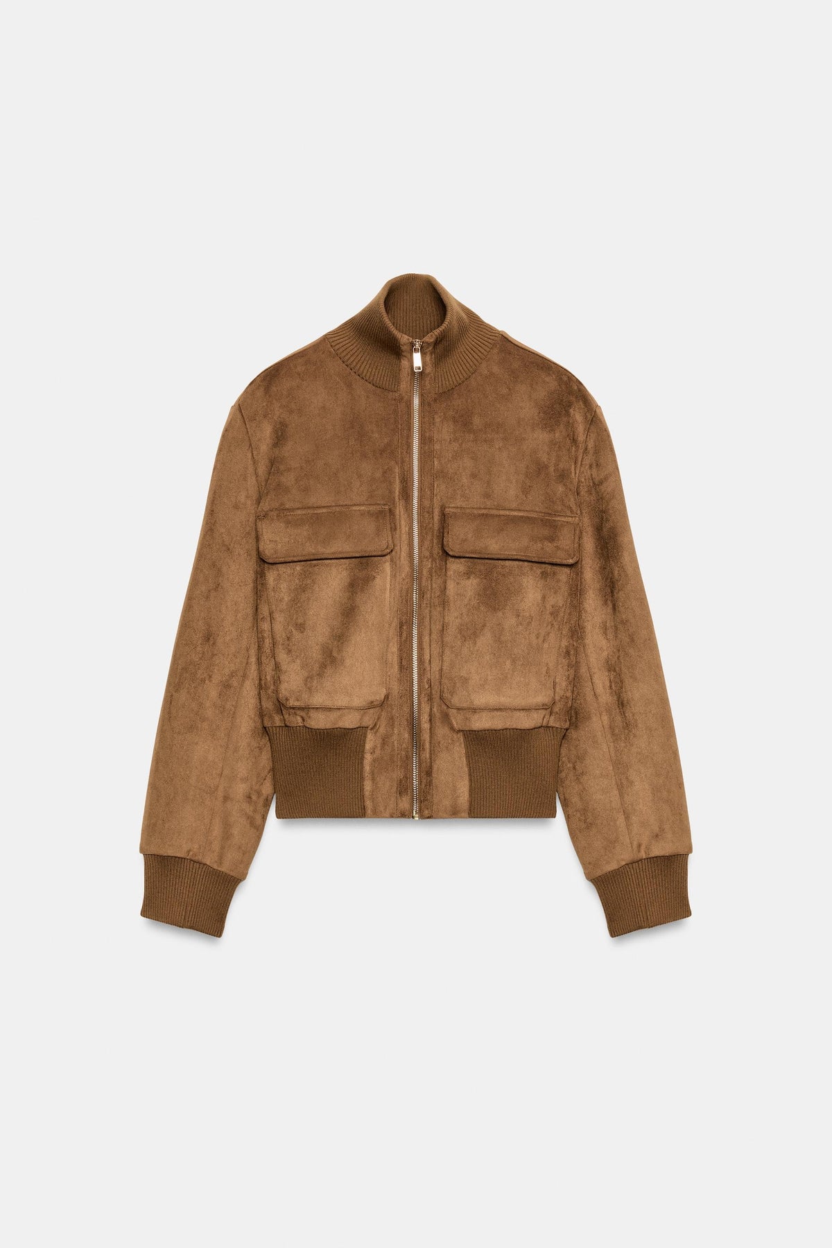 Bailara — Camille Faux Suede Bomber.