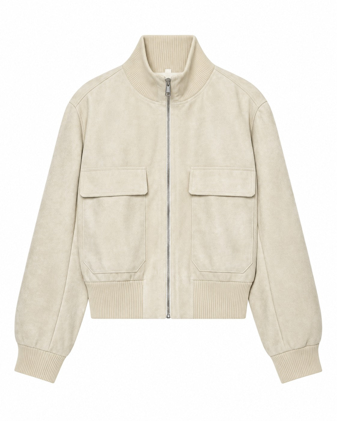 Bailara — Camille Faux Suede Bomber.