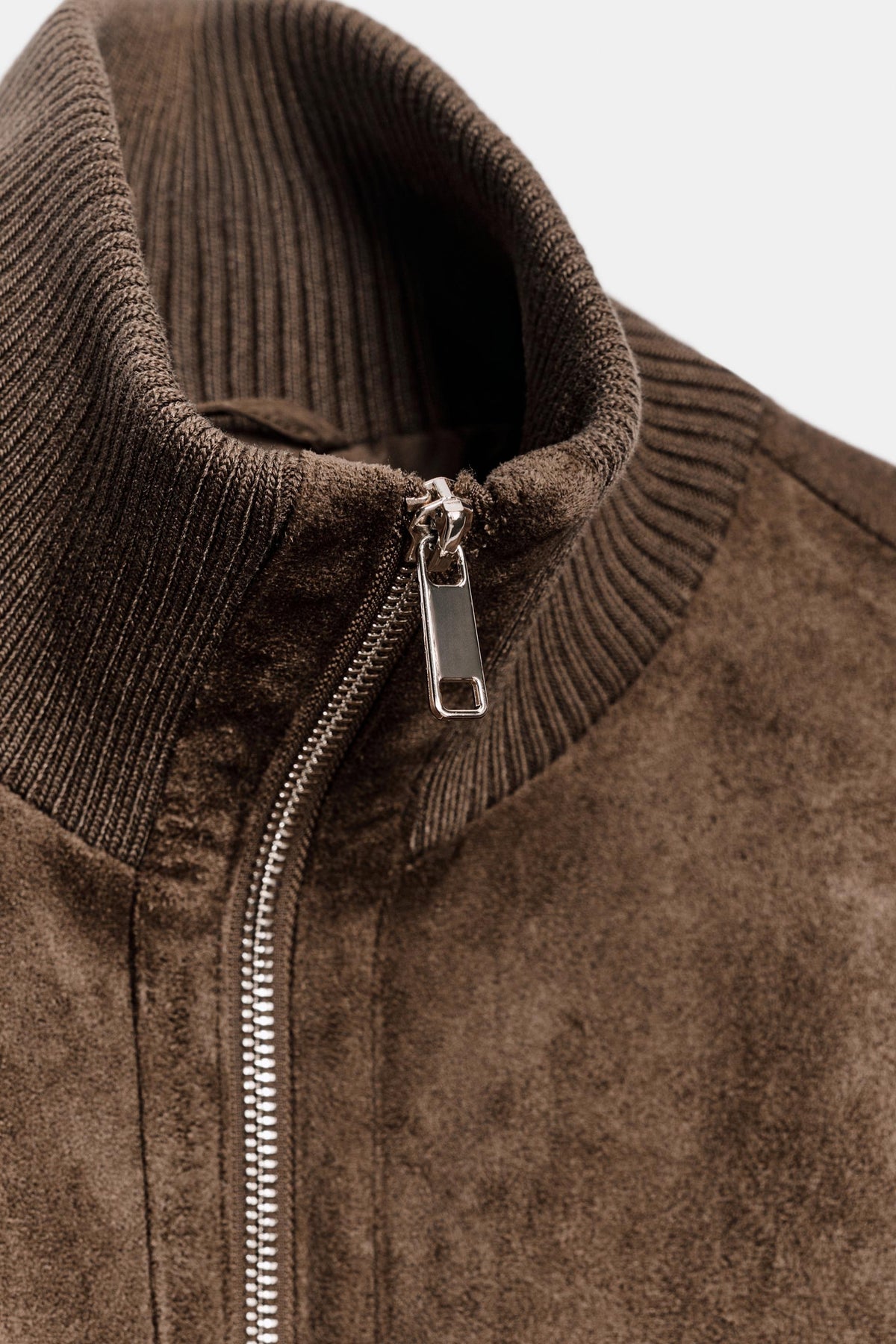 Bailara — Camille Faux Suede Bomber.