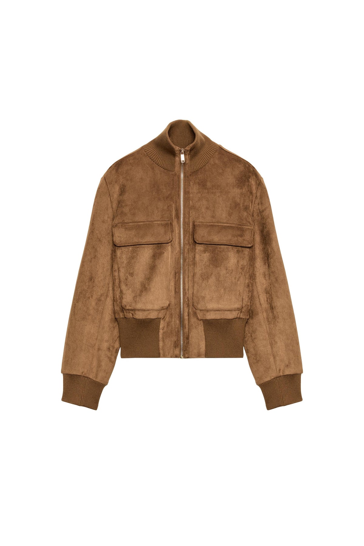 Bailara — Camille Faux Suede Bomber.